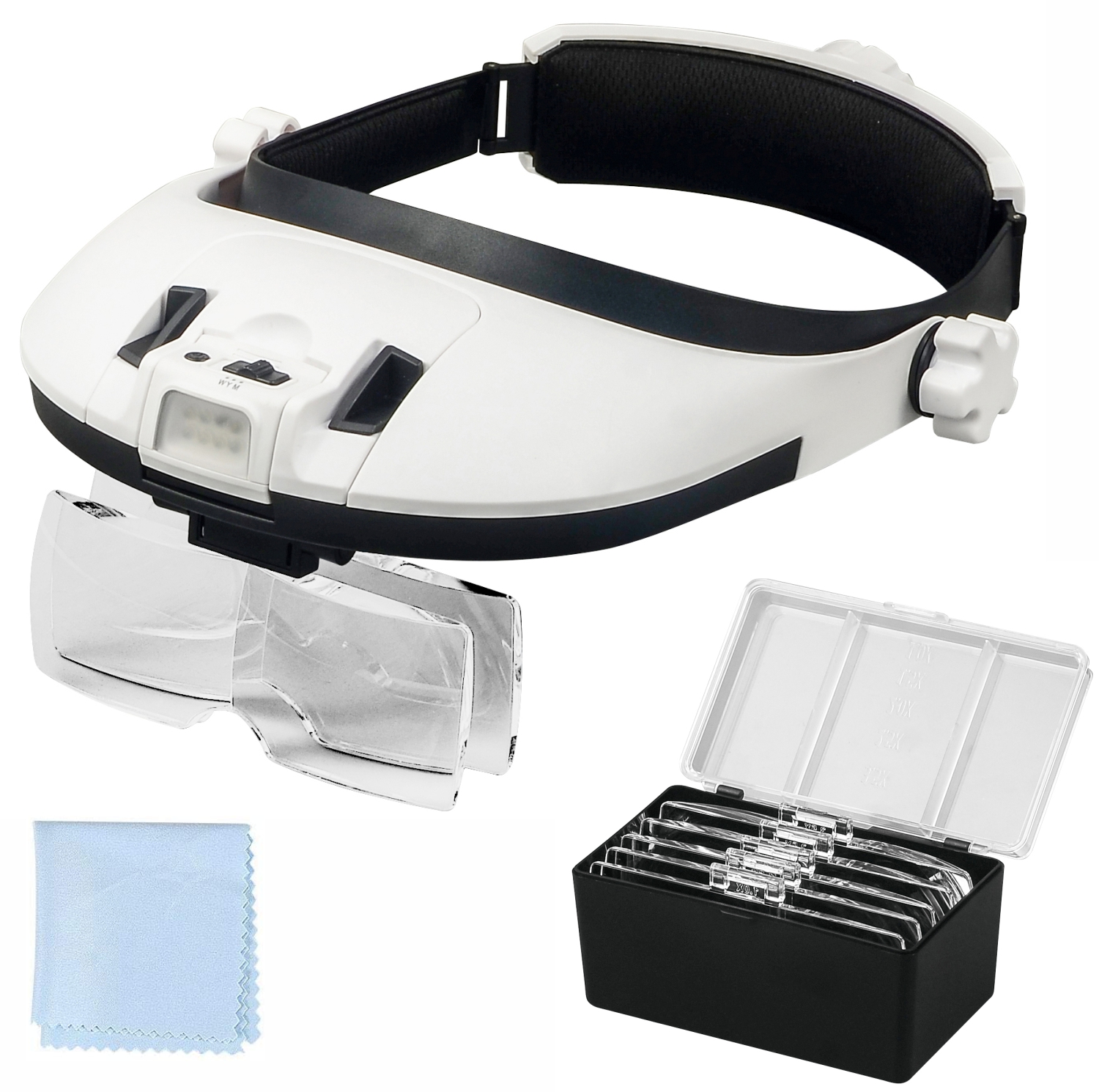 Big Lens Headband Magnifier with 8 LEDs MG81000N - 副本