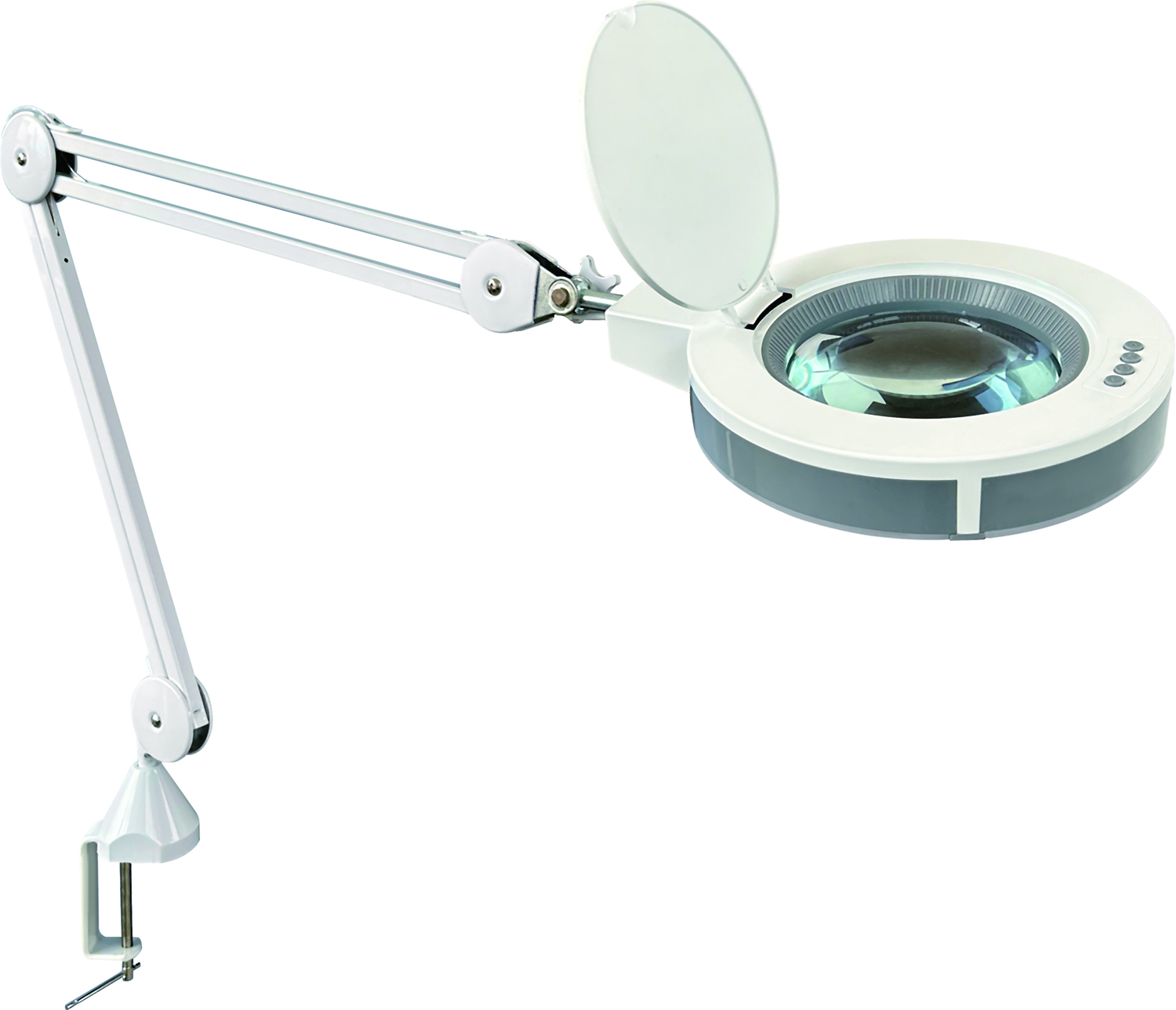 New 3 Light Modes LED Clamp Magnifying Lamp 9847