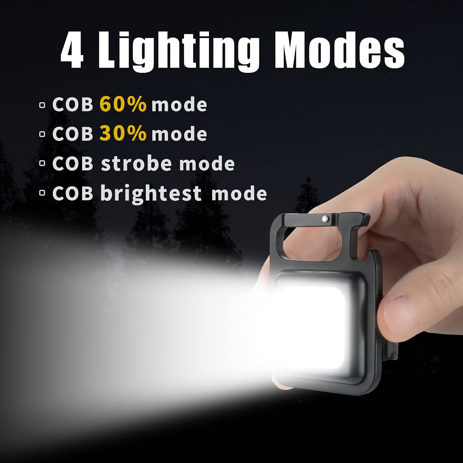 J031L COB Keychain Flashlight