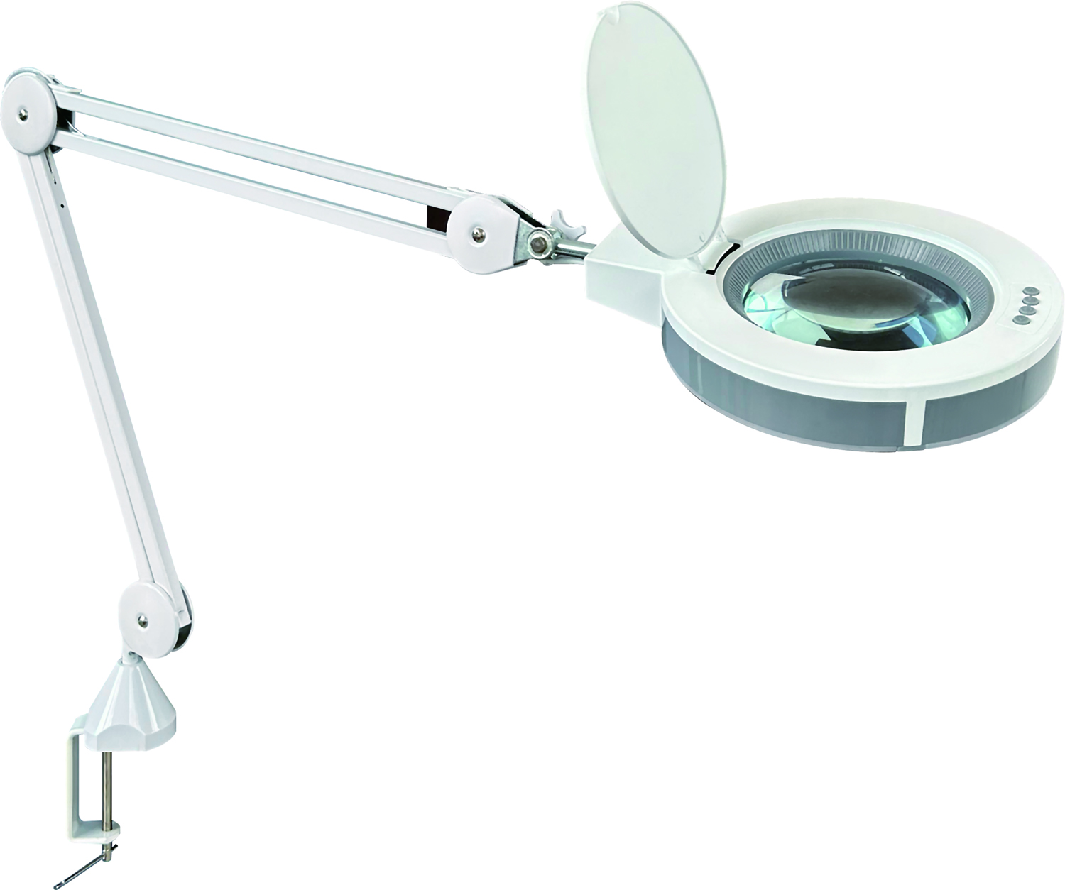 New 3 Light Modes LED Clamp Magnifying Lamp 9847