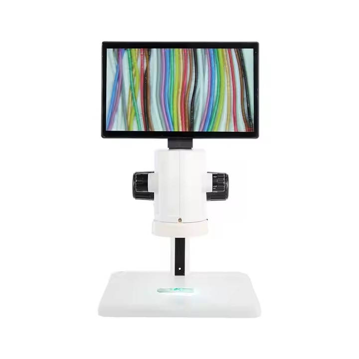 Stereo Measuring Video Digital Microscope with 11.6 Inch LCD Screen