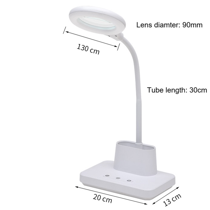 Rechargeable Multifunctional Table Magnifying Lamp 88890