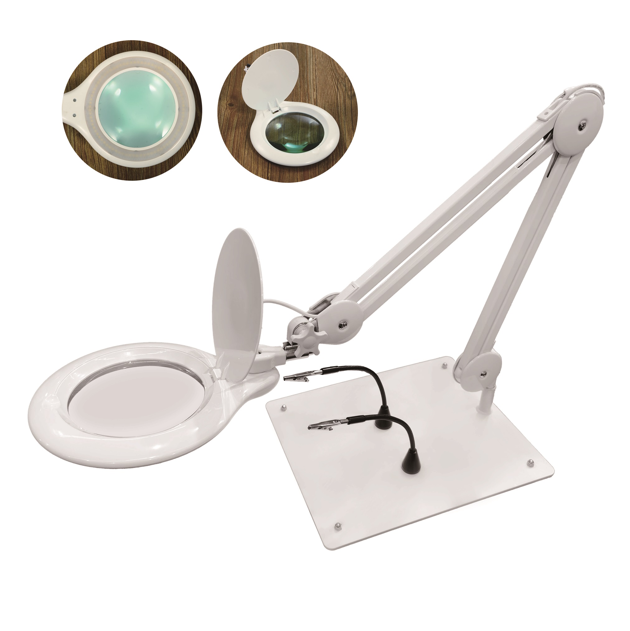 2 in 1 LED Magnifying Lamp 9827T 