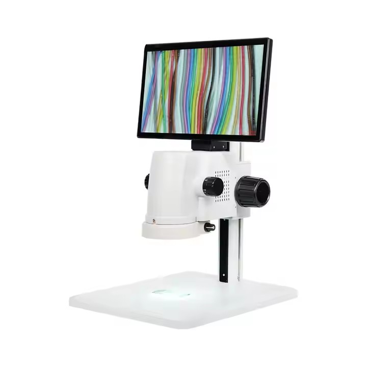 Stereo Measuring Video Digital Microscope with 11.6 Inch LCD Screen