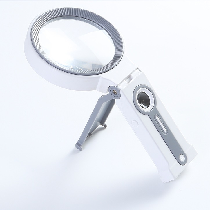Handheld Magnifying Glass with LED Light 5X 25X Magnifier - 副本