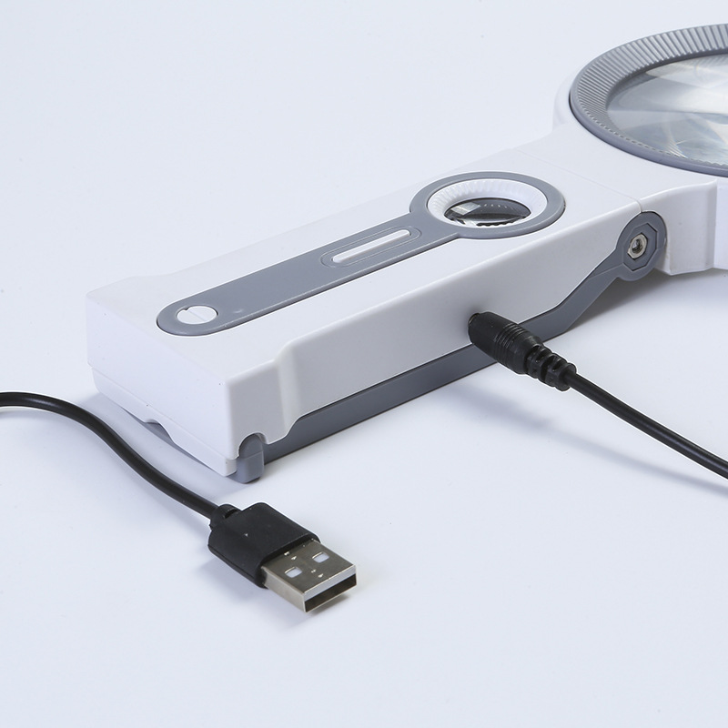 Handheld Magnifying Glass with LED Light 5X 25X Magnifier - 副本